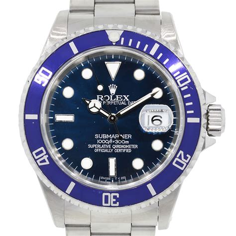 rolex submariner 2001|rolex 16610 blue bezel.